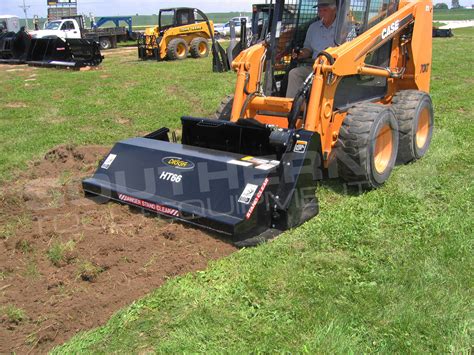 driveway tiller for skid steer|skid steer rotary tiller attachment.